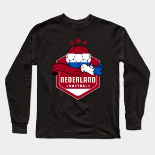 Netherlands Football Logo Long Sleeve T-Shirt